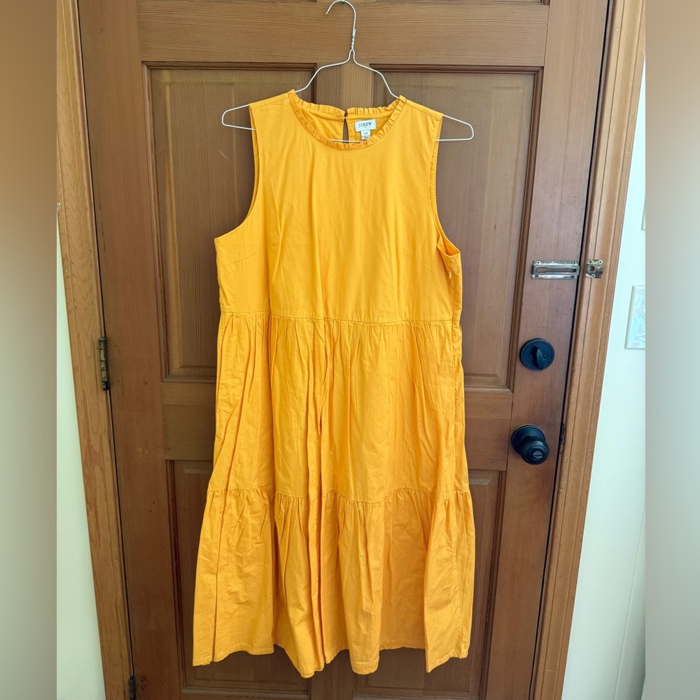 NEW J. Crew Golden Sleeveless Midi Dress